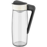 Jarra 1,6l Fresh Em Vidro Com Filtro, Tampa E Alça Cor Cinza